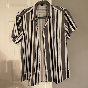 Brand new mens striped button down size small